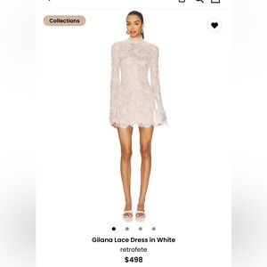 Retrofete White Lace Wedding Dress
